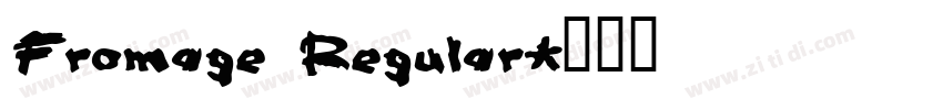 Fromage Regular字体转换